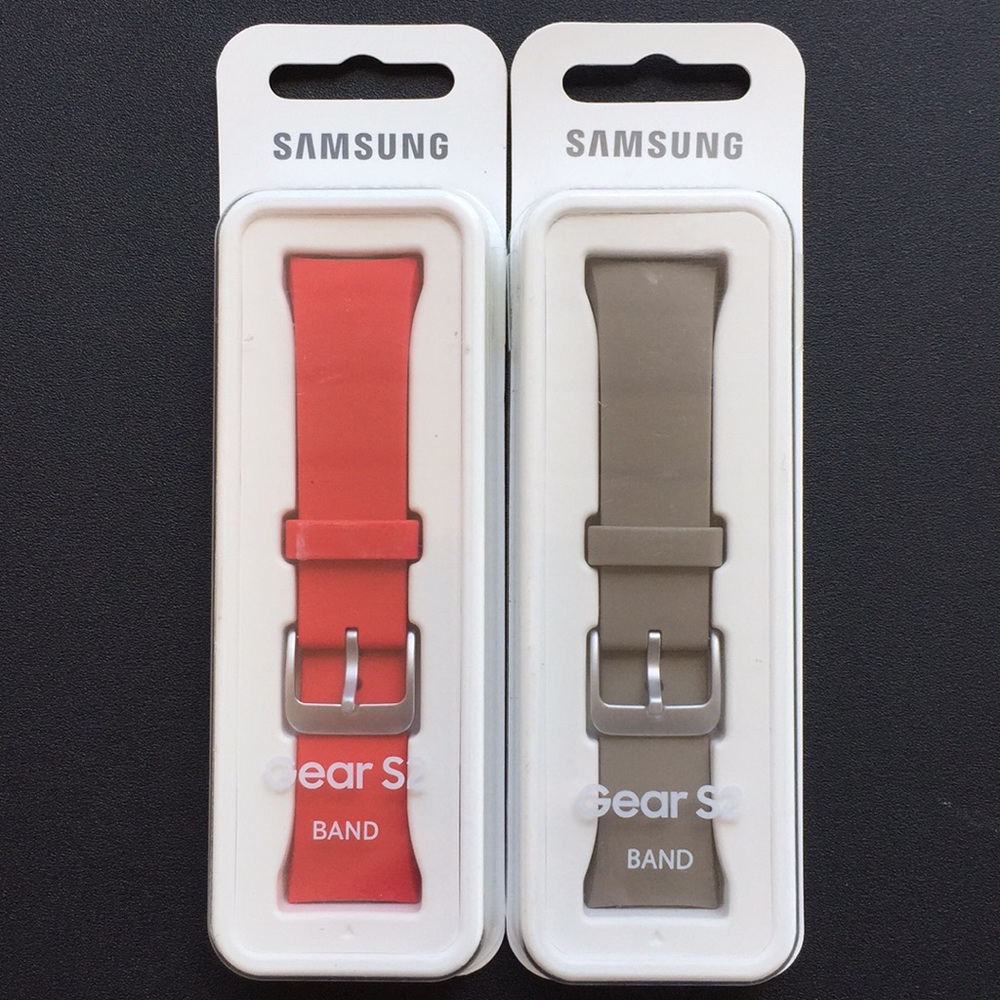 Bundle of two Samsung Gear 2 watch bands.